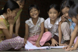 My Linh, nine was born with cataracts in both eyes. She received sight restoring surgery and her life is forever improved, thanks to The Fred Hollows Foundation. Photo: Hanh Tran